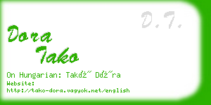 dora tako business card